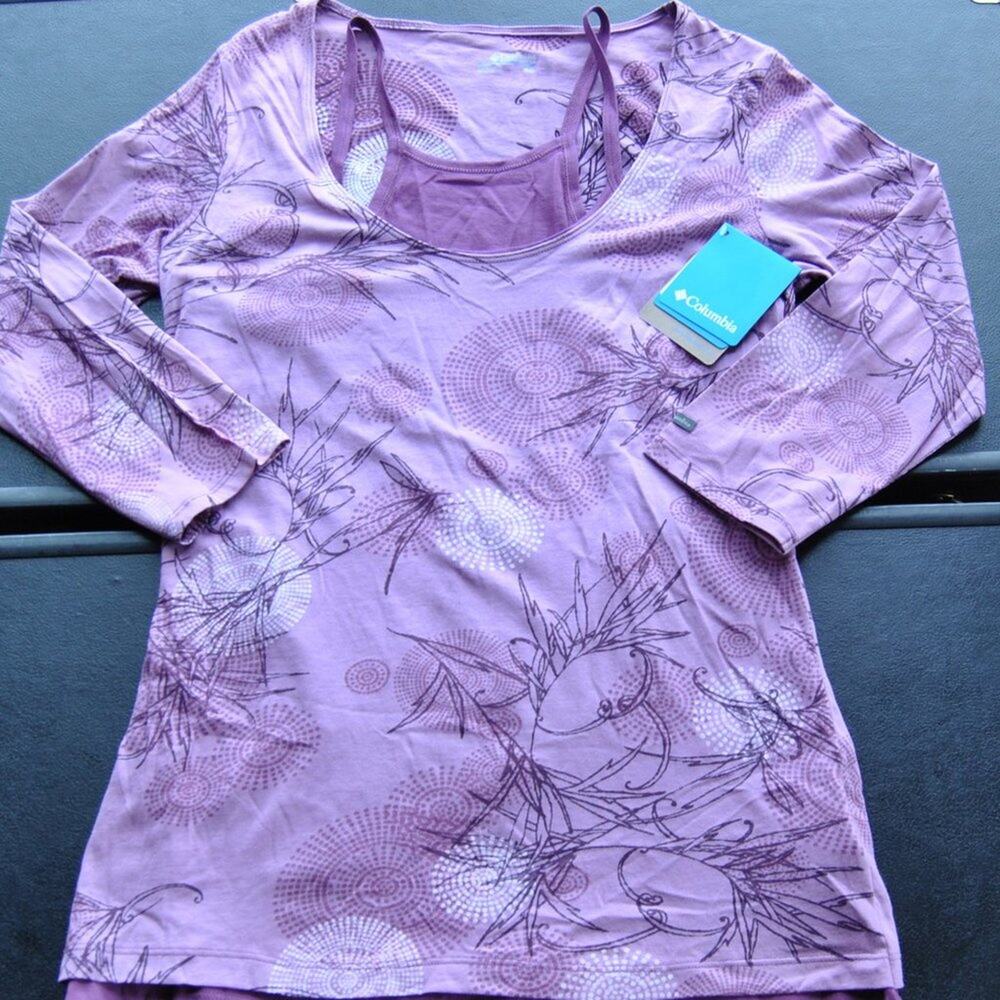 Columbia My Fair Layer Purple 3/4 Sleeve Shirt (New w/ Tag) Medium